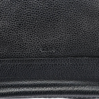 Chloe Black Leather Paraty 2-Way Shoulder Bag