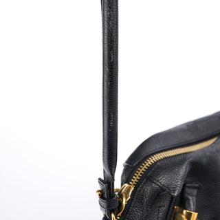Chloe Black Leather Paraty 2-Way Shoulder Bag