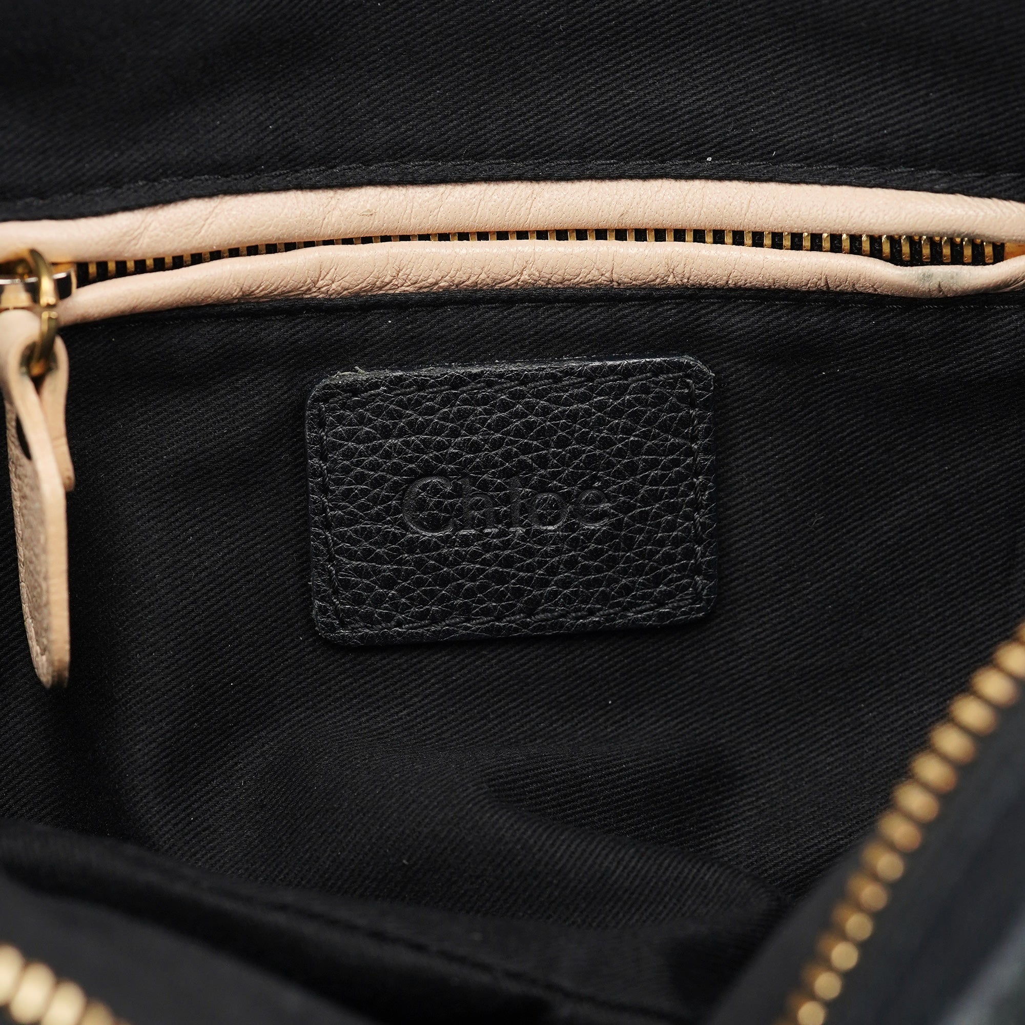 Chloe Black Leather Paraty 2-Way Shoulder Bag