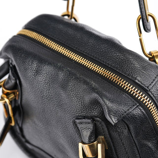 Chloe Black Leather Paraty 2-Way Shoulder Bag