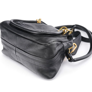 Chloe Black Leather Paraty 2-Way Shoulder Bag
