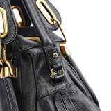 Chloe Black Leather Paraty 2-Way Shoulder Bag
