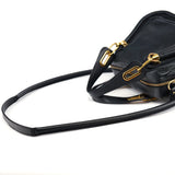 Chloé Paraty 2-Way Schultertasche aus schwarzem Leder