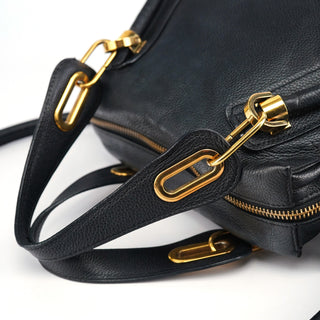 Chloé Black Leather Paraty 2-Way Shoulder Bag