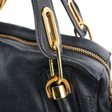 Chloé Paraty 2-Way Schultertasche aus schwarzem Leder