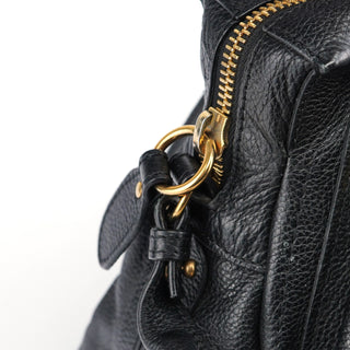 Chloé Black Leather Paraty 2-Way Shoulder Bag