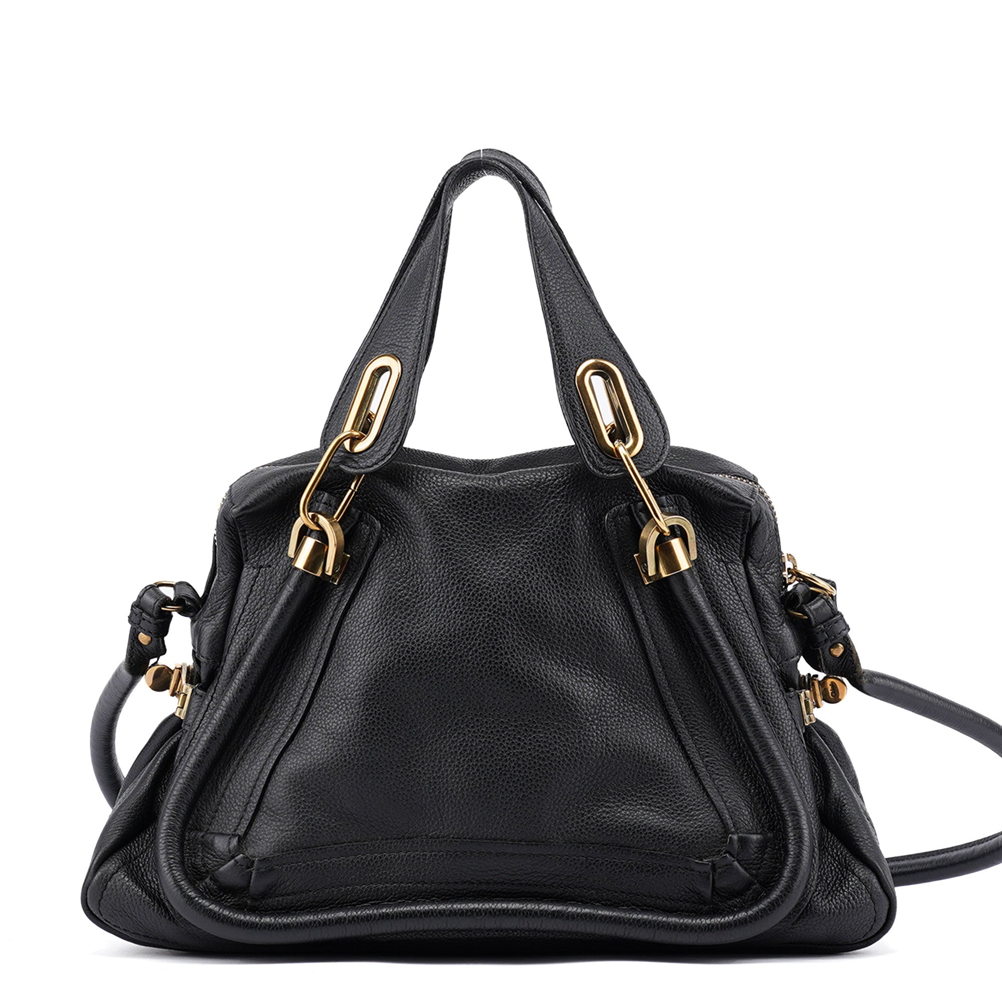 Chloé Sac deux portés Paraty en cuir noir