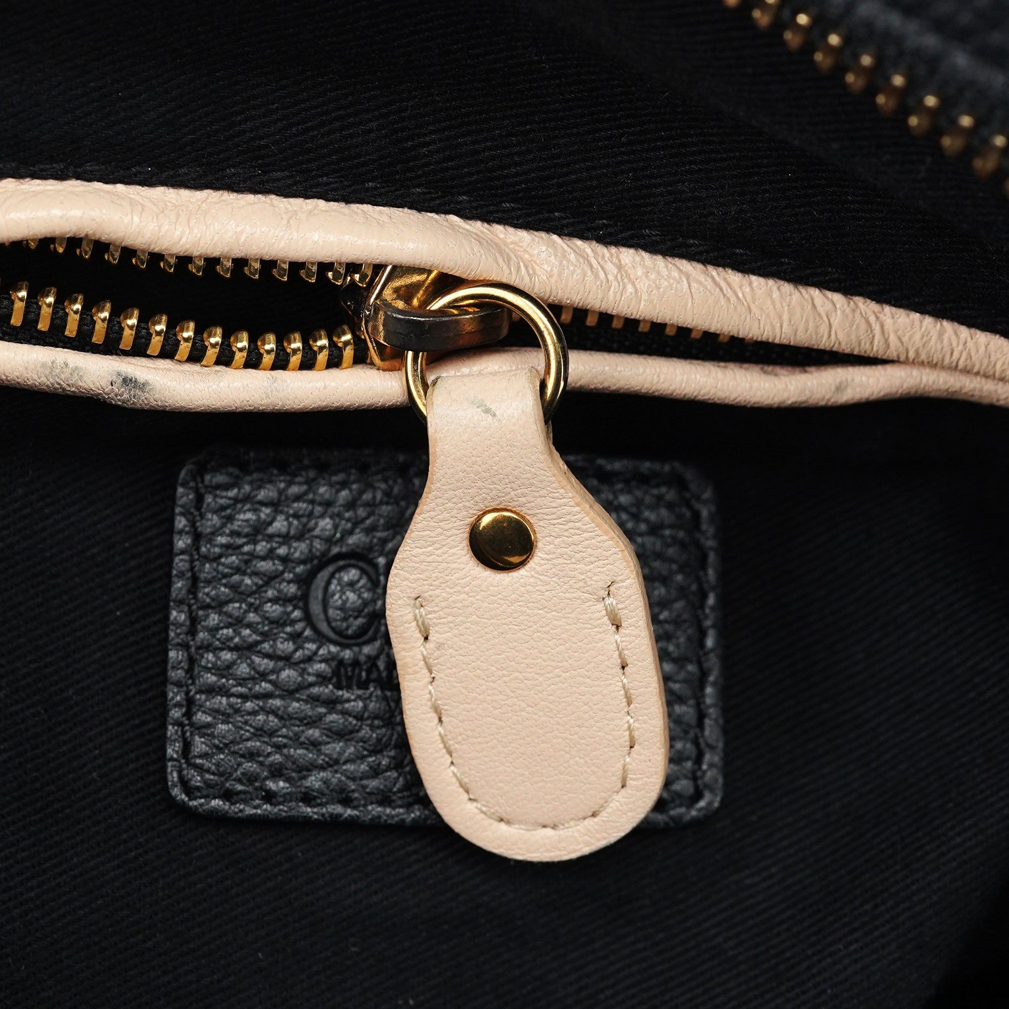 Chloé Sac deux portés Paraty en cuir noir