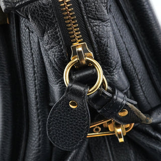 Chloé Black Leather Paraty 2-Way Shoulder Bag