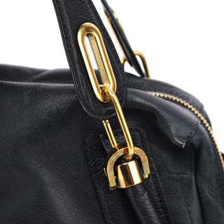 Chloé Black Leather Paraty 2-Way Shoulder Bag