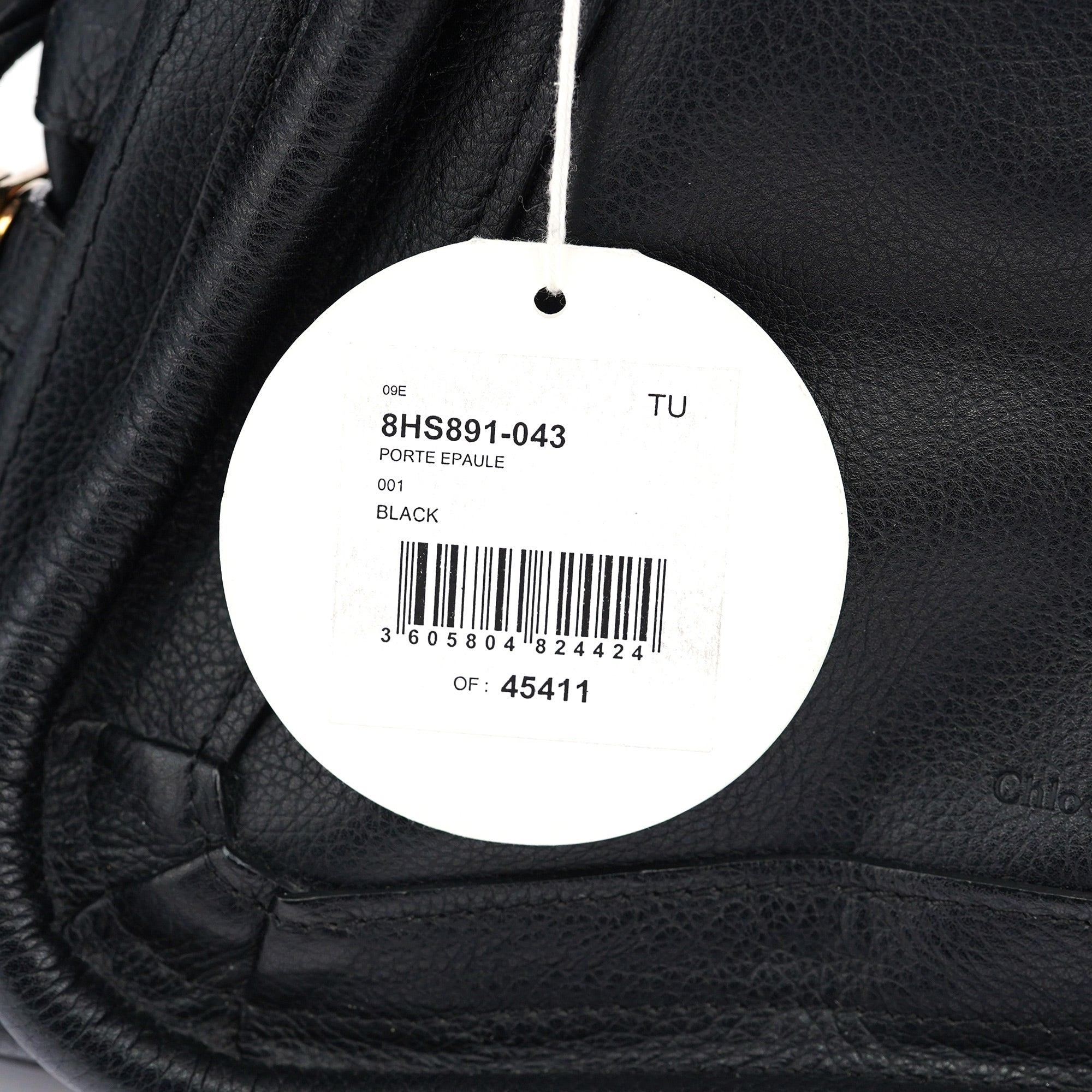 Chloé Sac deux portés Paraty en cuir noir