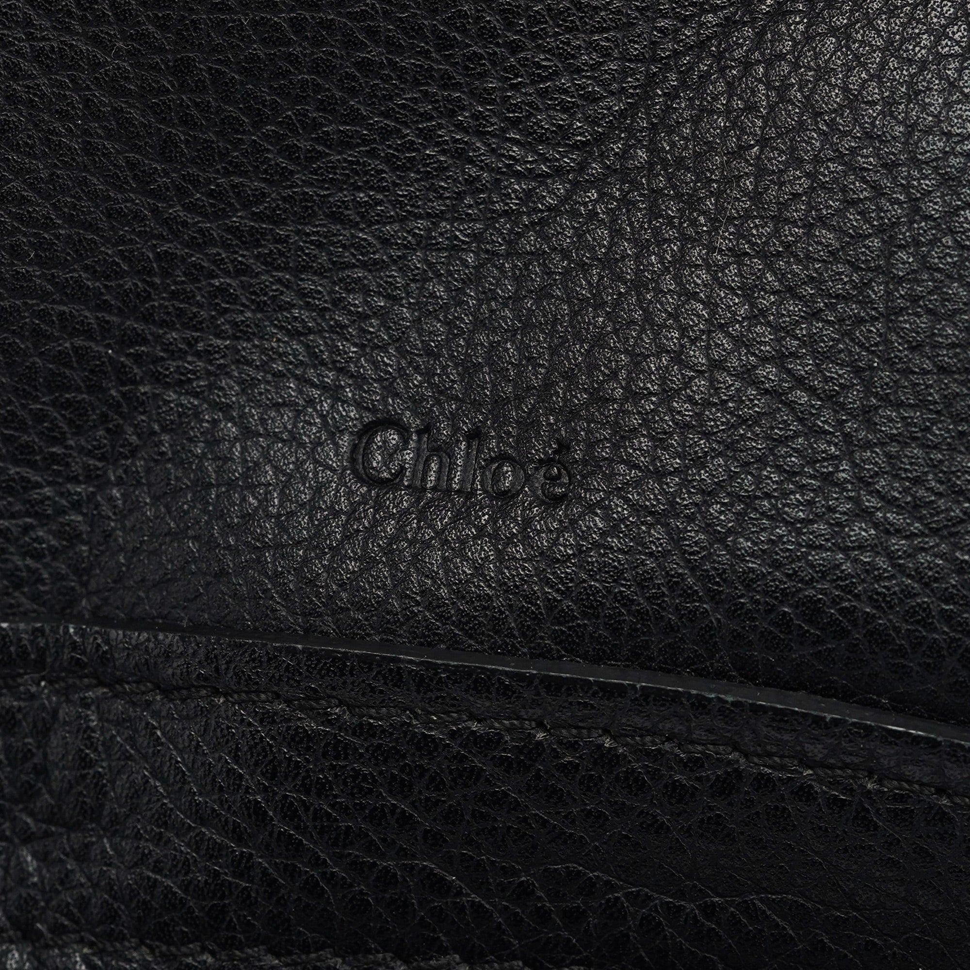 Chloé Sac deux portés Paraty en cuir noir