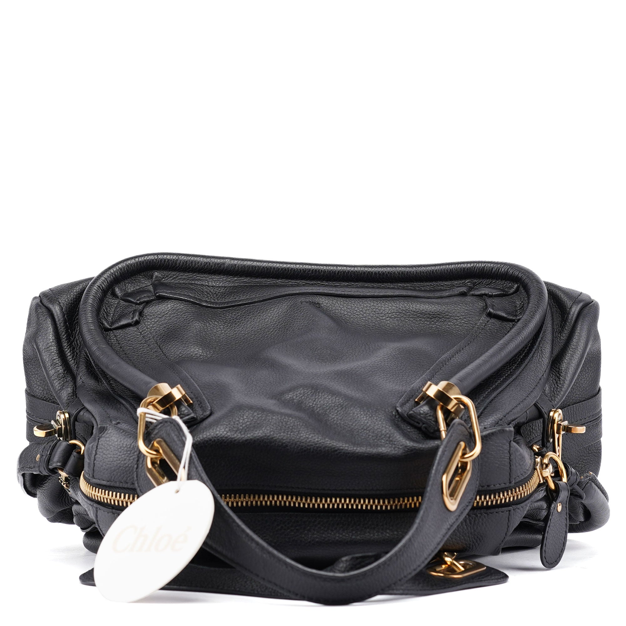 Chloé Sac deux portés Paraty en cuir noir