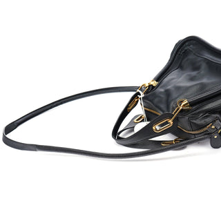 Chloé Black Leather Paraty 2-Way Shoulder Bag