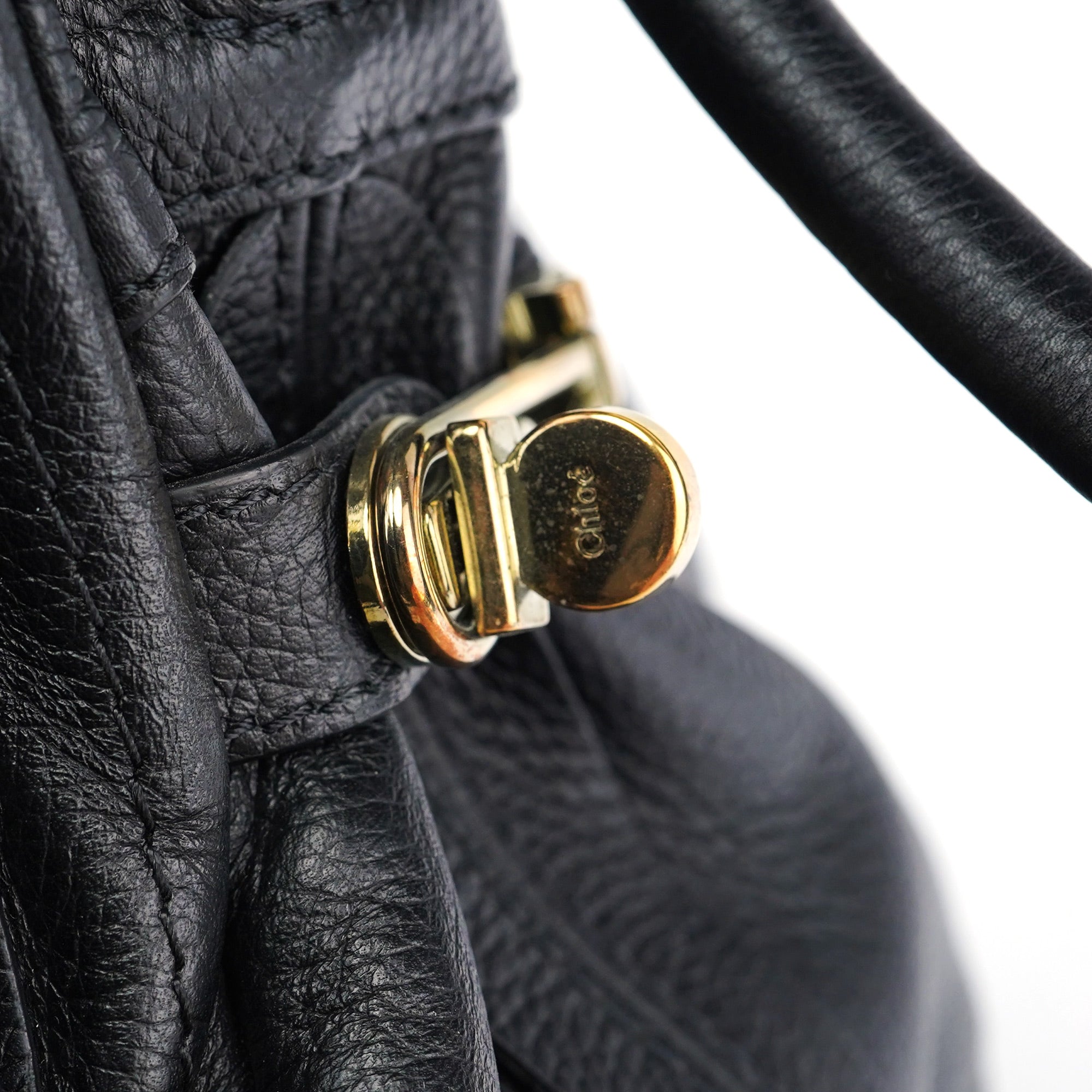 Chloé Sac deux portés Paraty en cuir noir