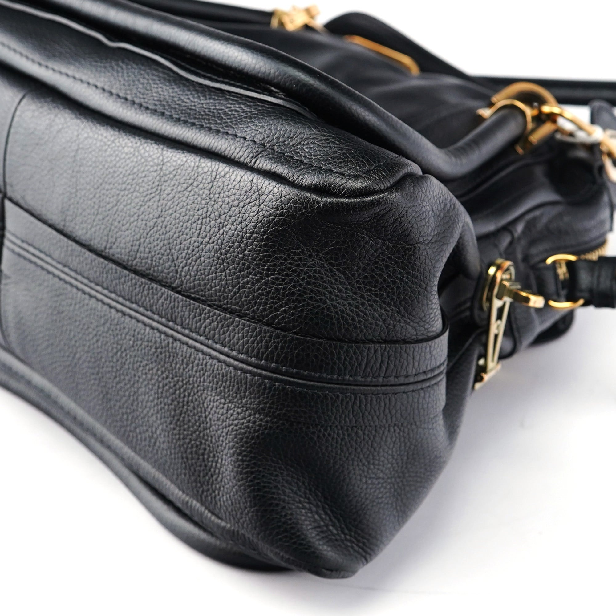 Chloé Sac deux portés Paraty en cuir noir