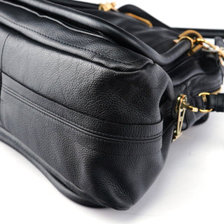 Chloé Black Leather Paraty 2-Way Shoulder Bag