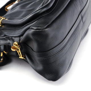 Chloé Black Leather Paraty 2-Way Shoulder Bag