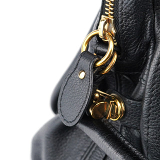 Chloé Black Leather Paraty 2-Way Shoulder Bag