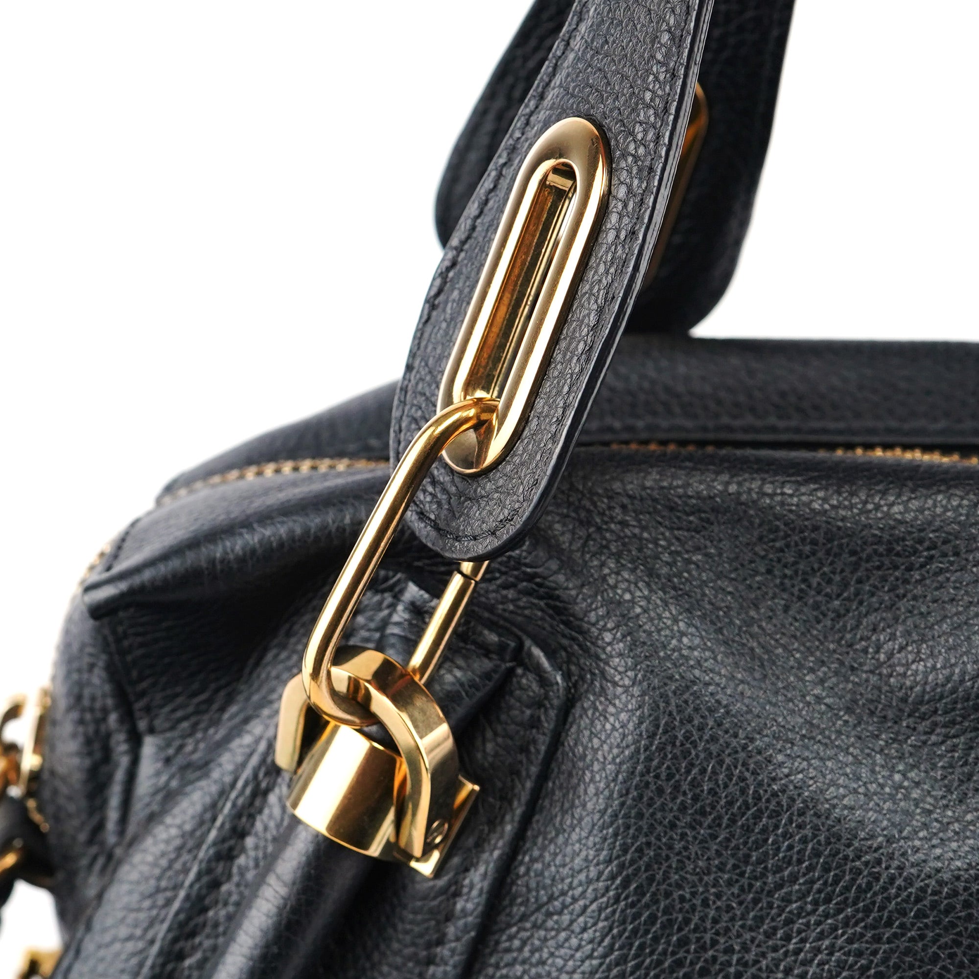 Chloé Sac deux portés Paraty en cuir noir