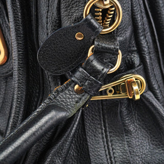 Chloé Black Leather Paraty 2-Way Shoulder Bag