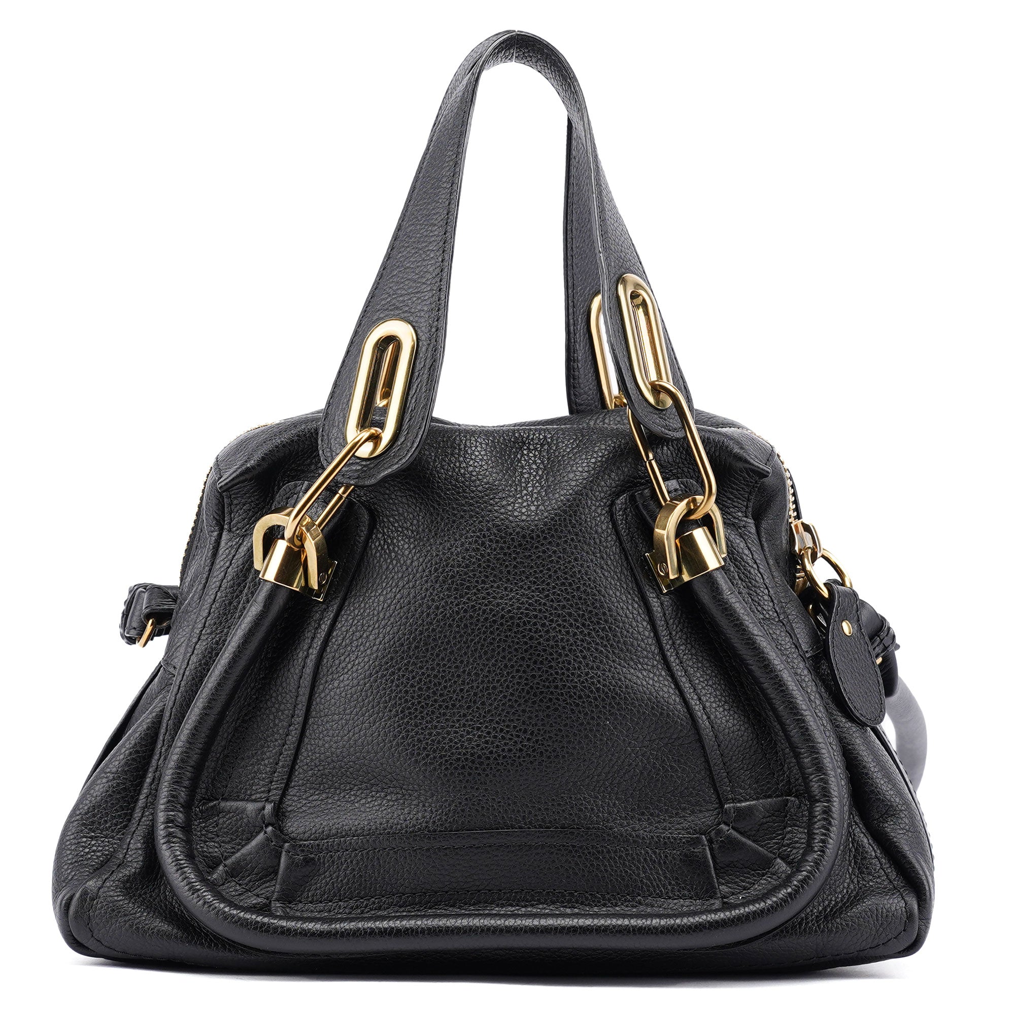 Chloé Sac deux portés Paraty en cuir noir