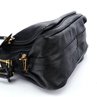 Chloé Black Leather Paraty 2-Way Shoulder Bag