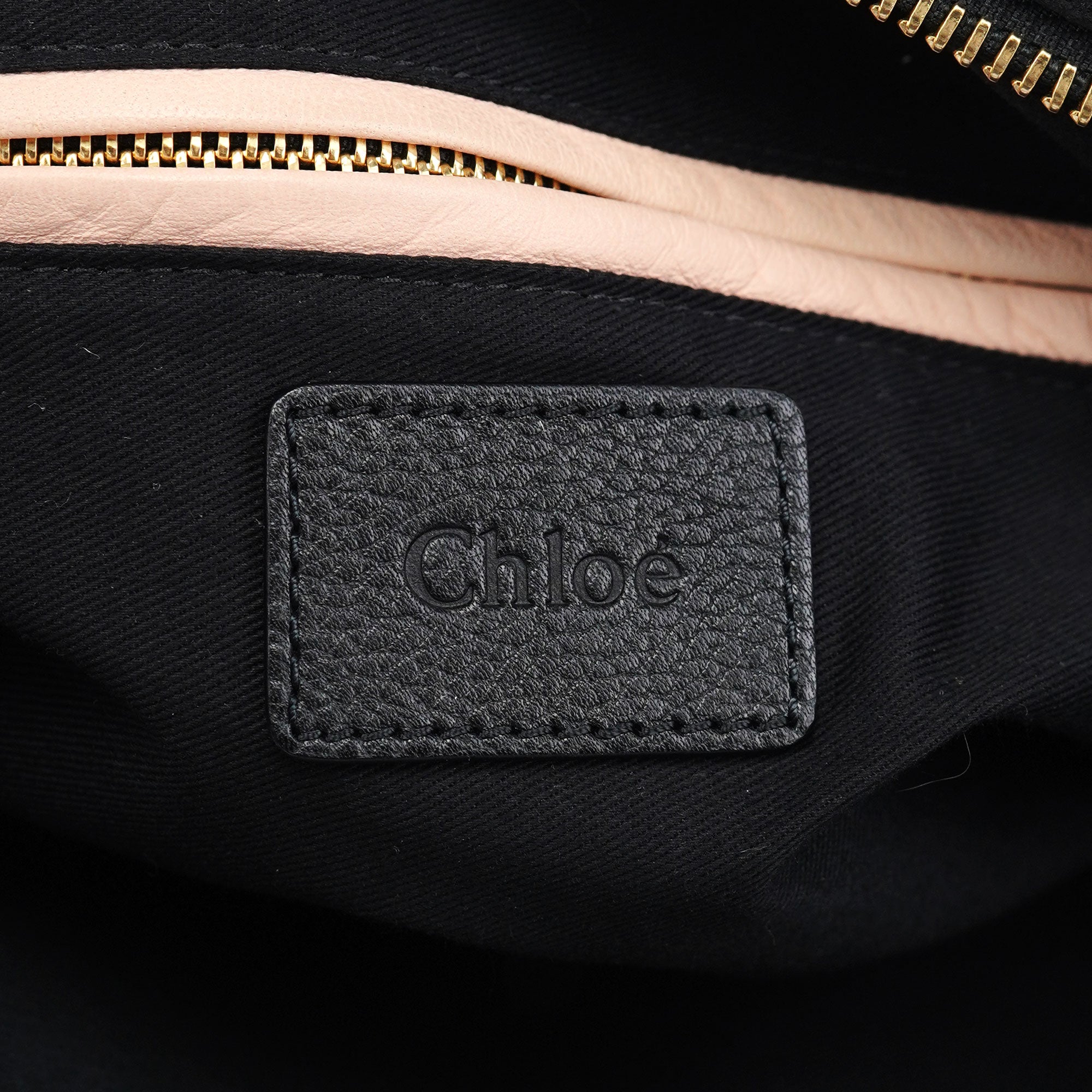 Chloé Black Leather Paraty 2-Way Shoulder Bag