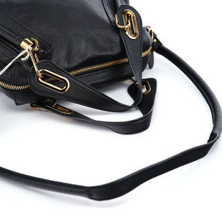 Chloé Black Leather Paraty 2-Way Shoulder Bag