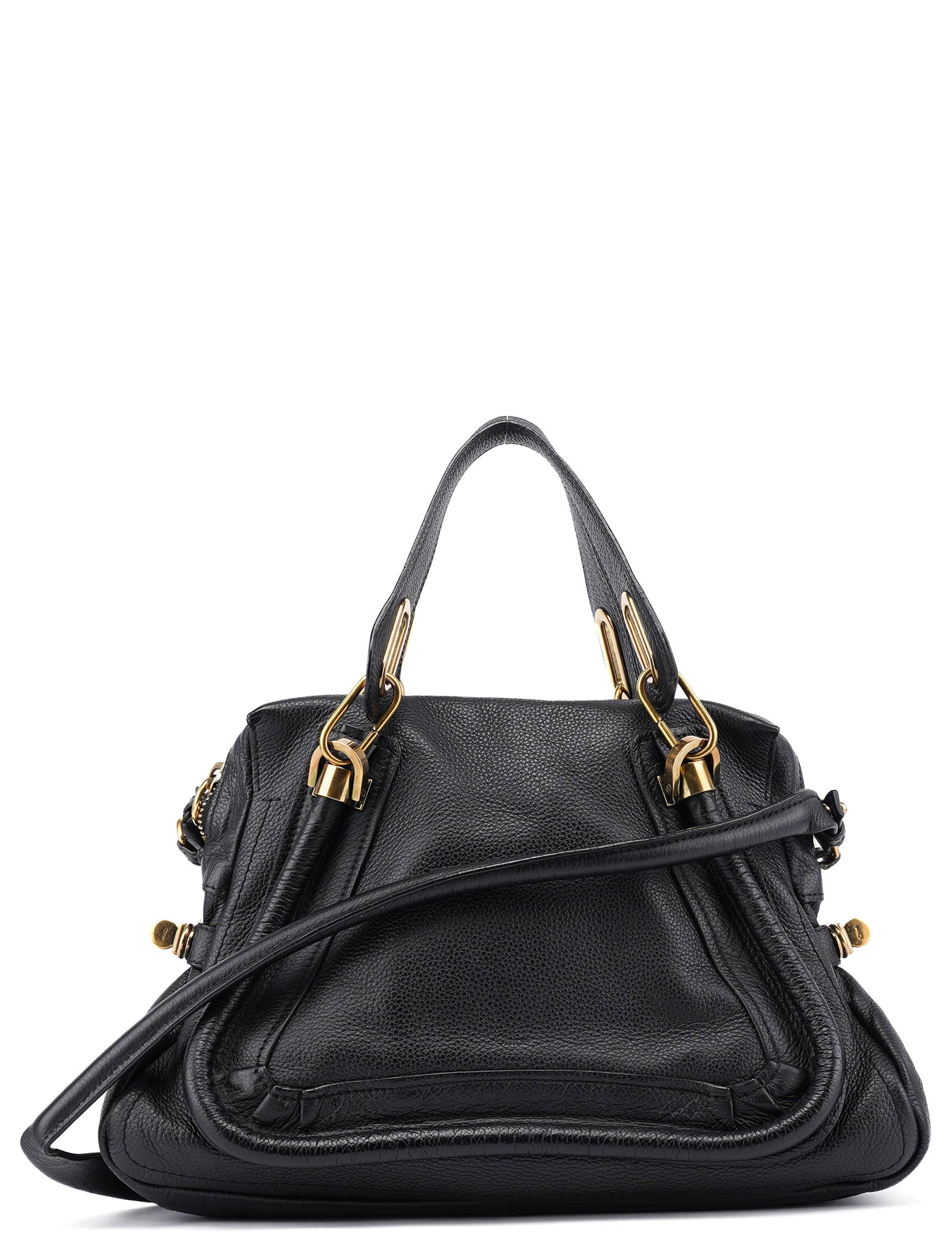 Chloé Sac deux portés Paraty en cuir noir