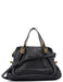 Chloé Black Leather Paraty 2-Way Shoulder Bag