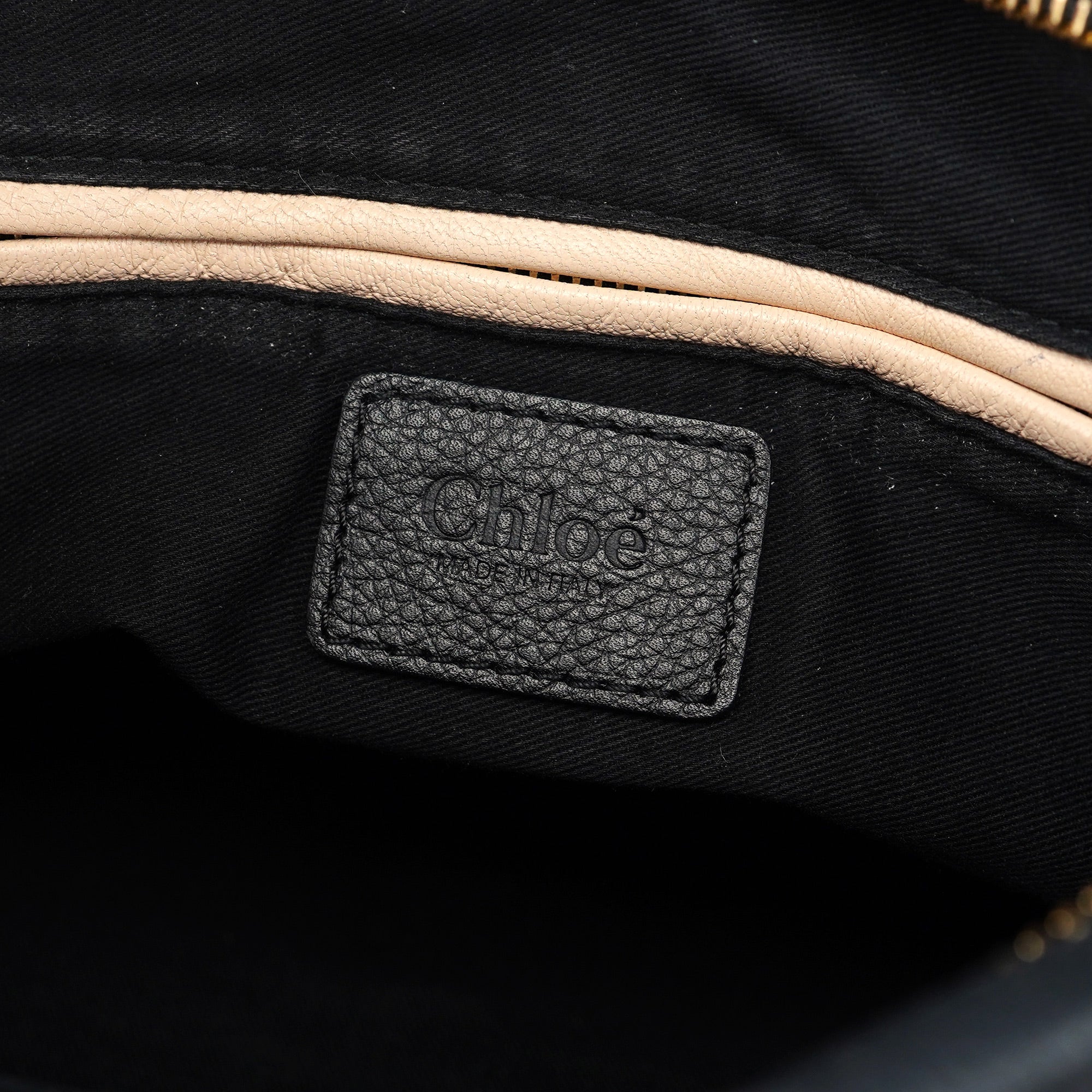 Chloé Sac deux portés Paraty en cuir noir