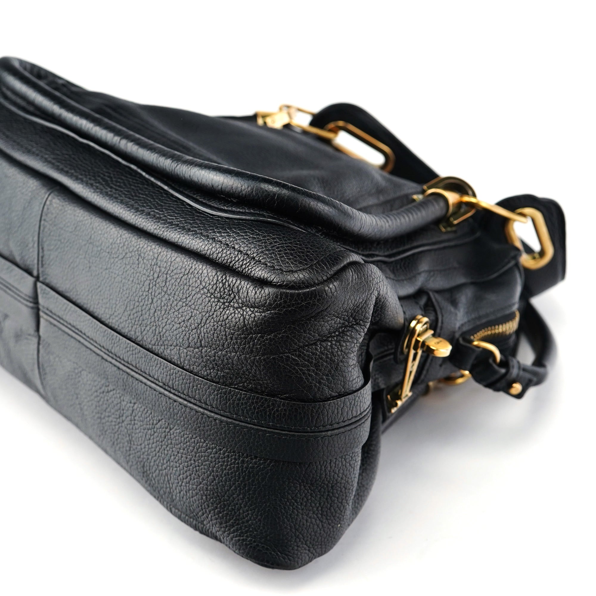 Chloé Sac deux portés Paraty en cuir noir