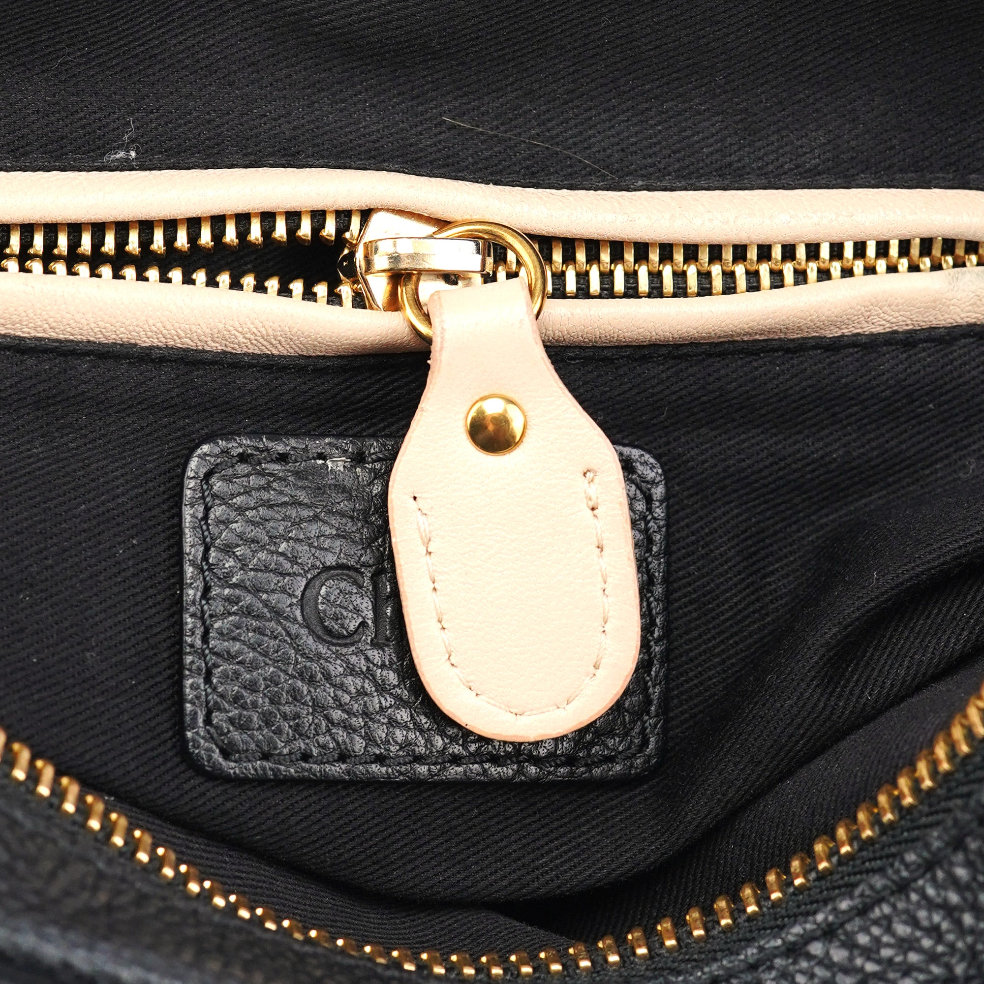 Chloé Black Leather Paraty 2-Way Shoulder Bag