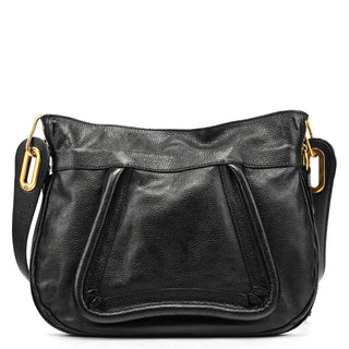Chloe Black Leather Paraty Crossbody Bag