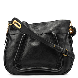 Chloe Black Leather Paraty Crossbody Bag