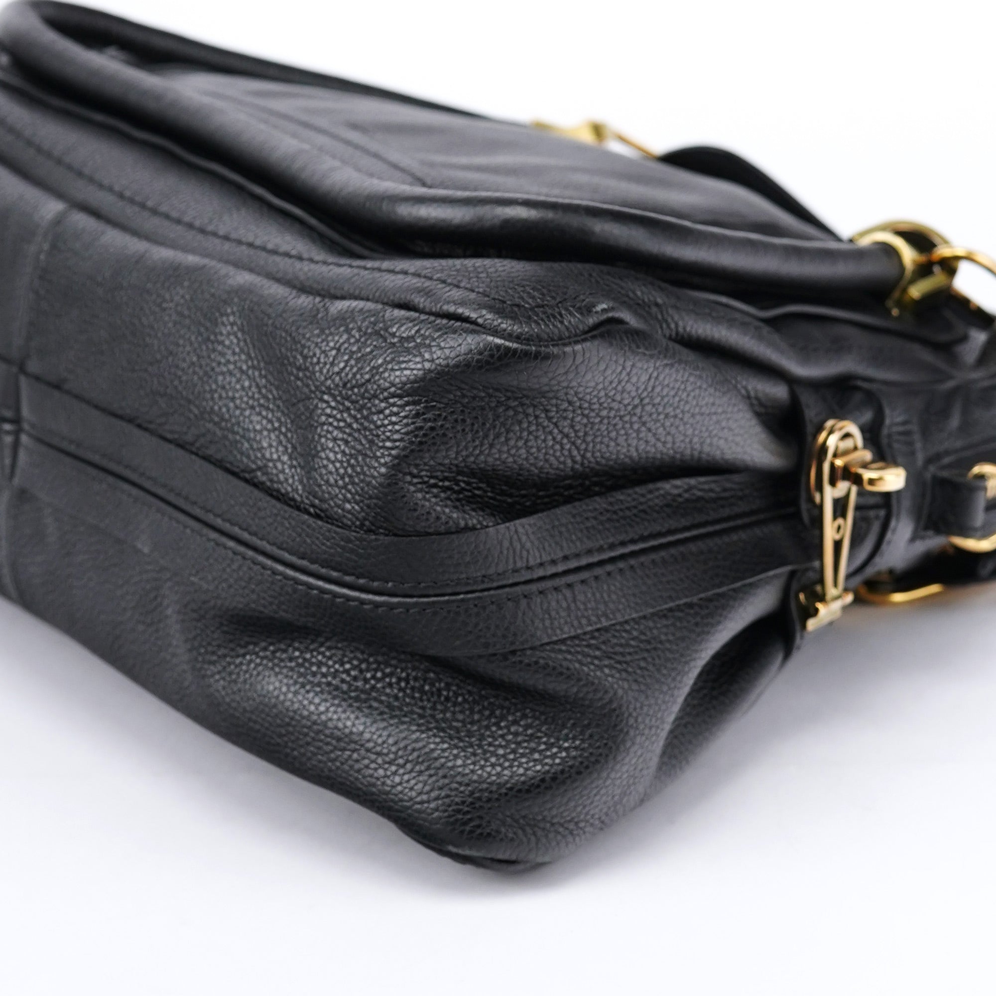 Chloé Paraty Handtasche aus schwarzem Leder