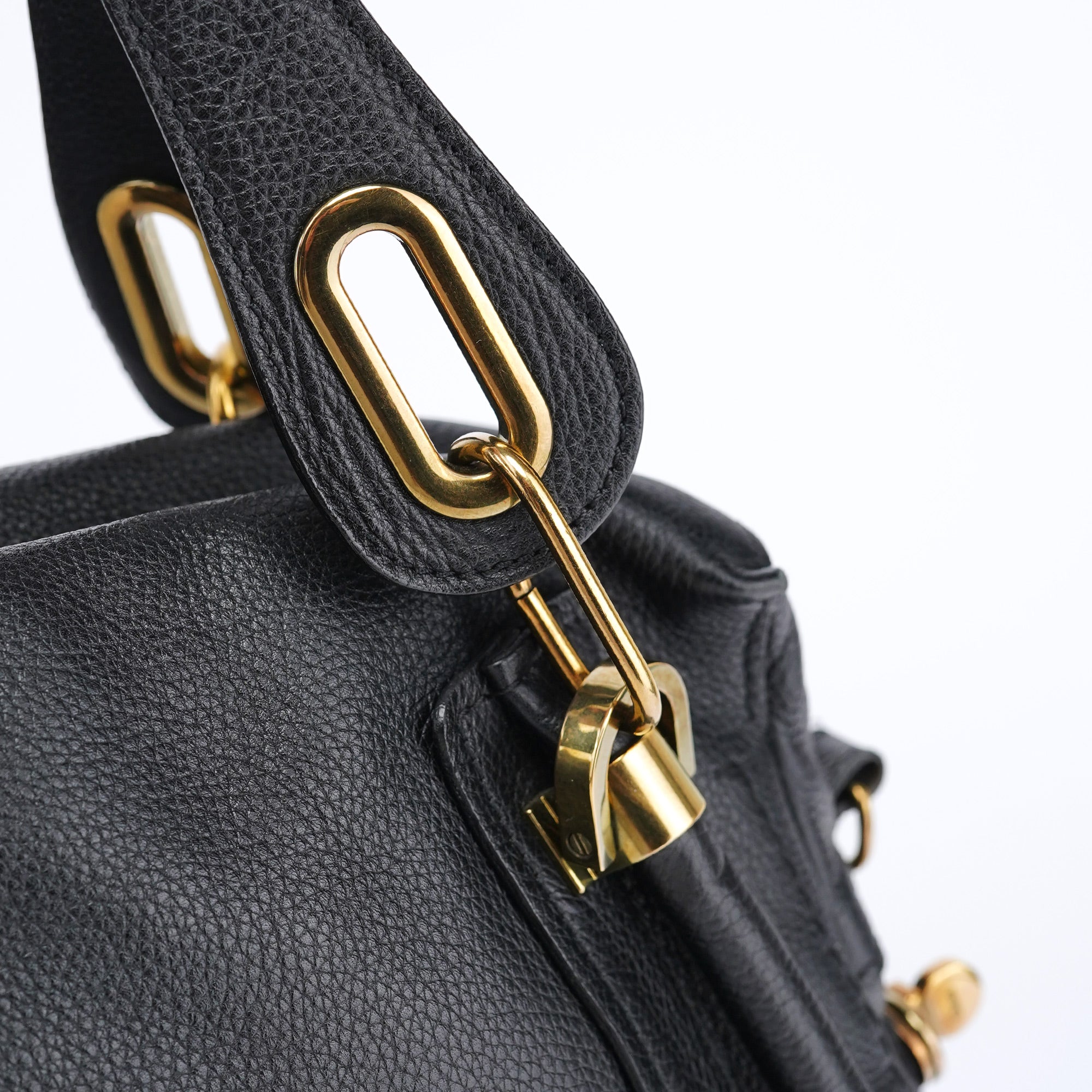 Chloé Paraty Handtasche aus schwarzem Leder