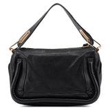 Chloé Sac porté épaule Paraty en cuir noir