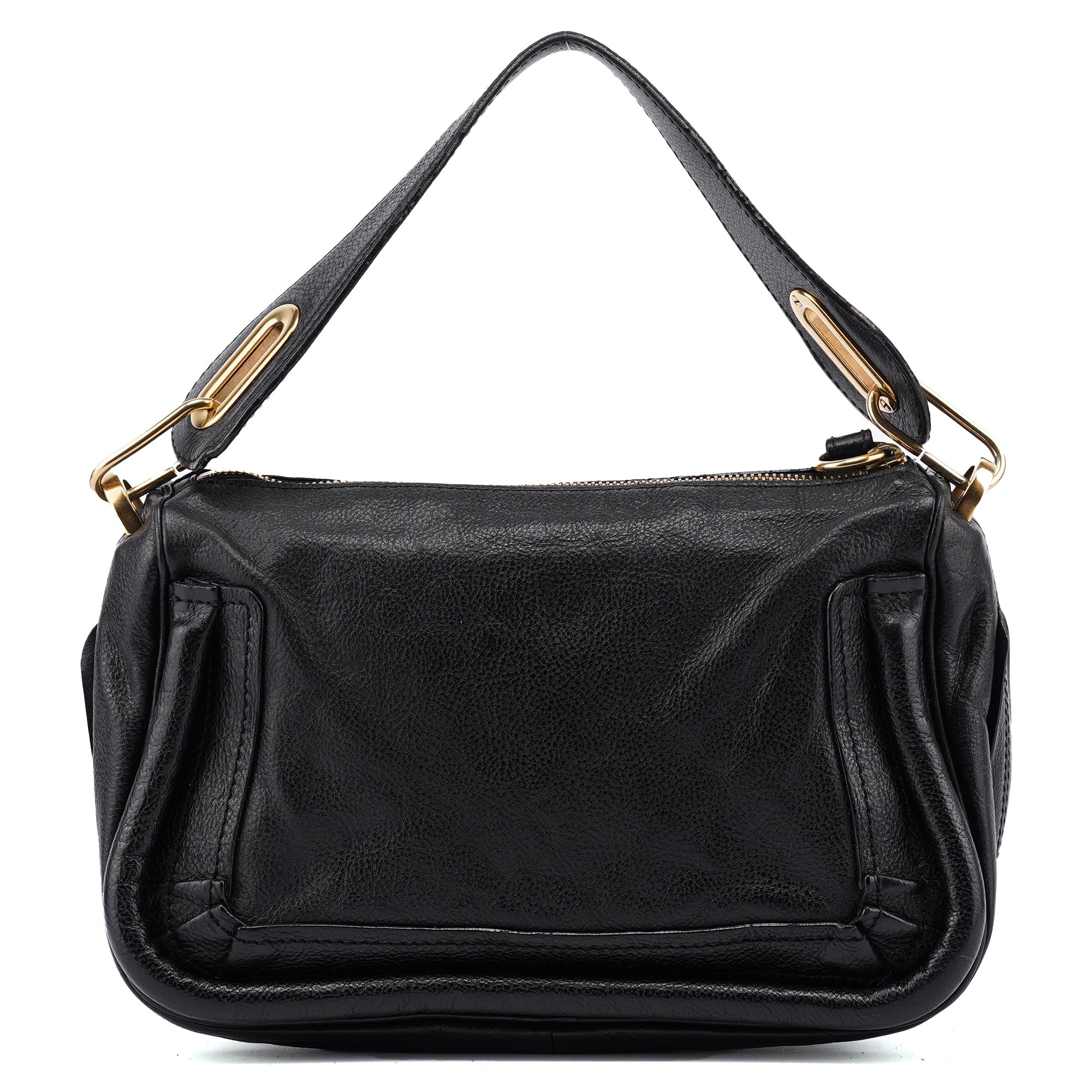 Chloé Black Leather Paraty Shoulder Bag