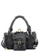 Chloe Black Leather Pocket Paddington Shoulder Bag