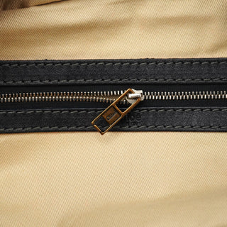 Chloe Black Leather Pocket Tote Bag