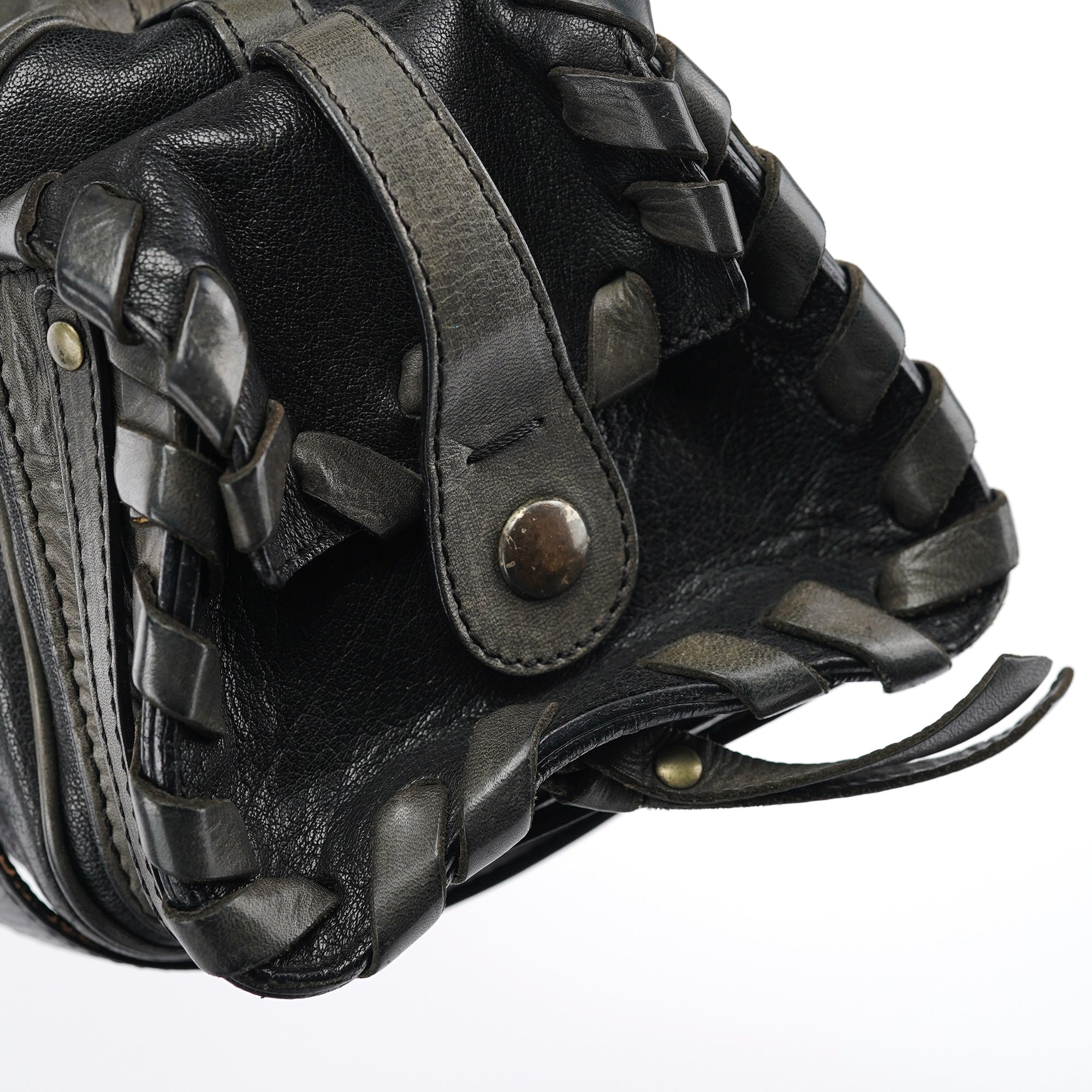 Chloe Black Leather Silverado Shoulder Bag