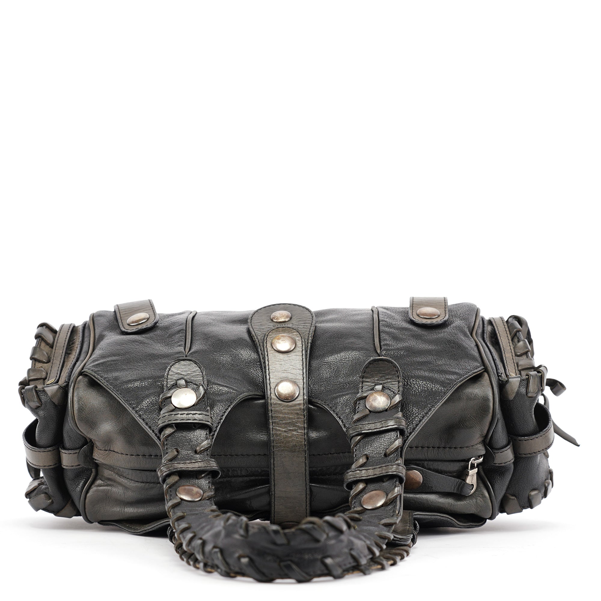 Chloe Black Leather Silverado Shoulder Bag
