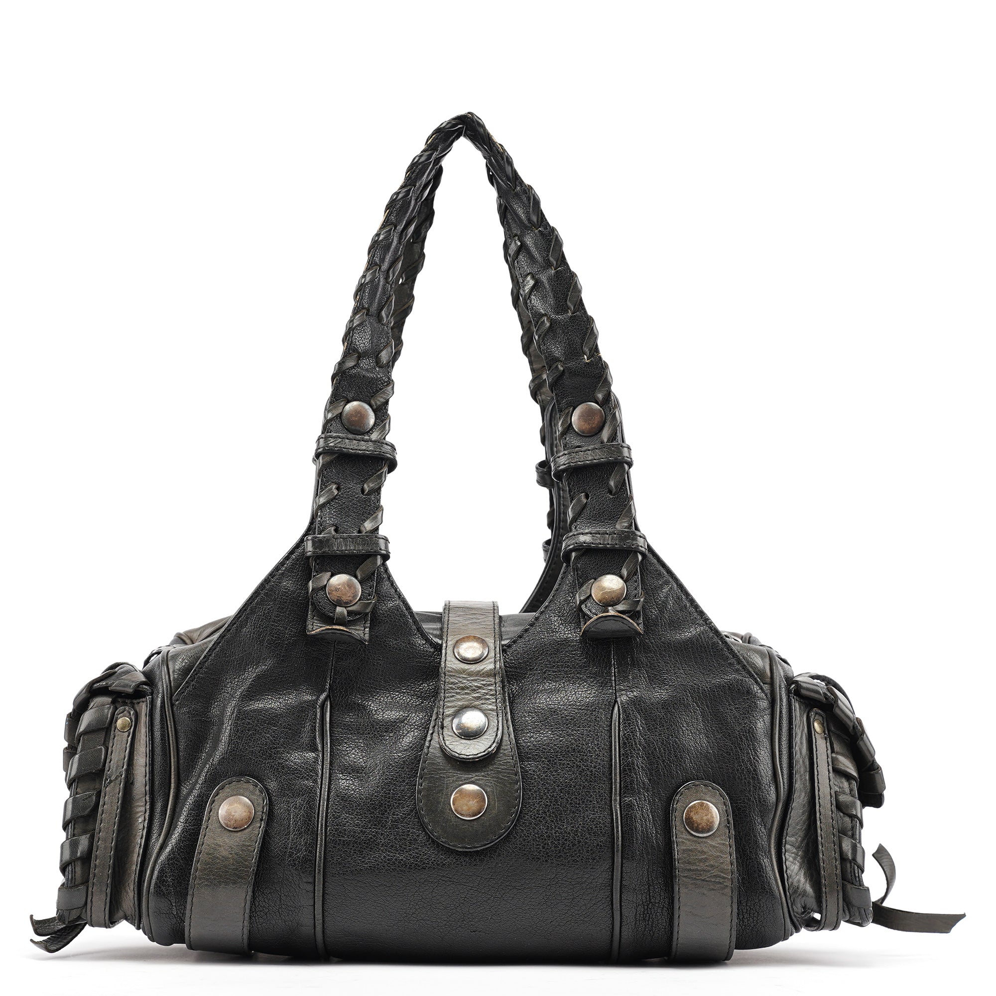 Chloe Black Leather Silverado Shoulder Bag