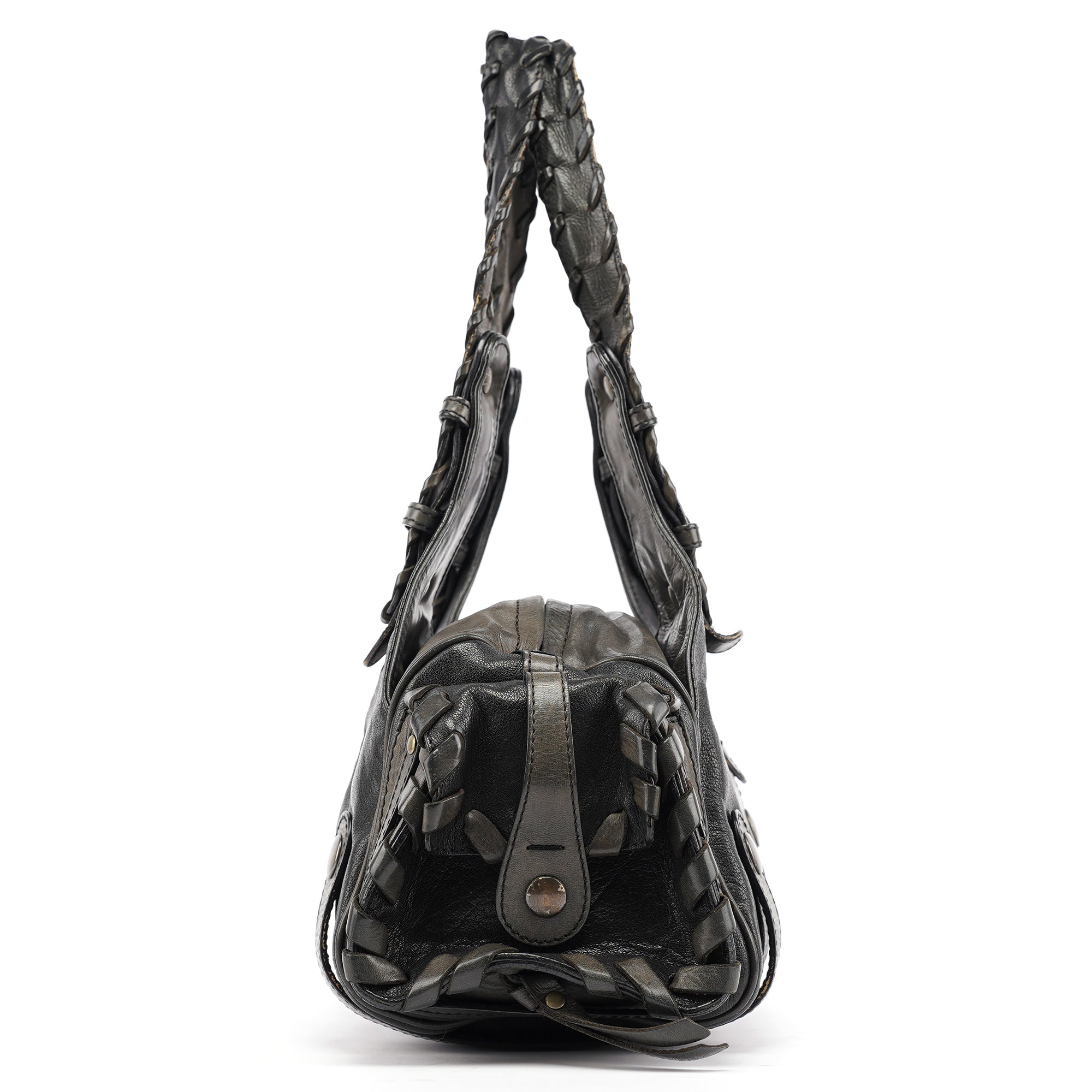 Chloe Black Leather Silverado Shoulder Bag