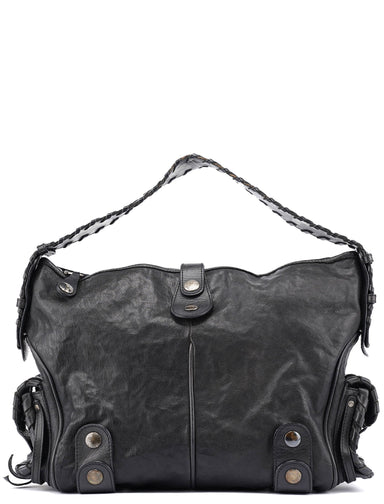 Chloé Black Leather Silverado Shoulder Bag