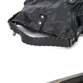 Chloé Black Leather Silverado Shoulder Bag