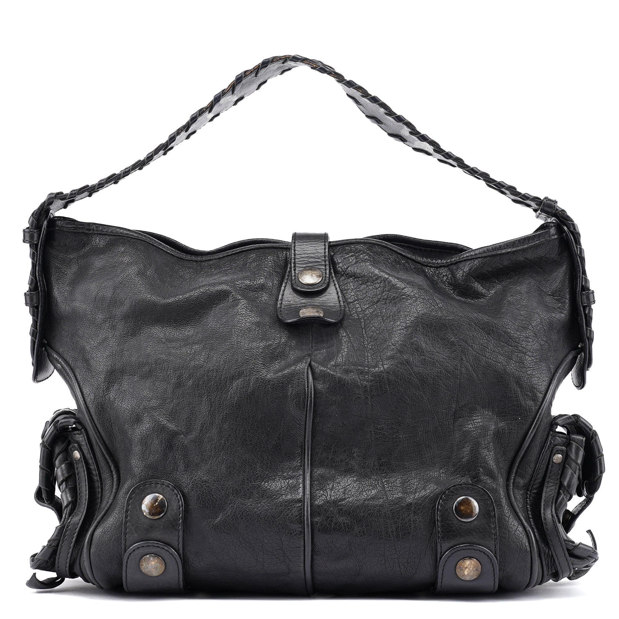 Chloé Black Leather Silverado Shoulder Bag