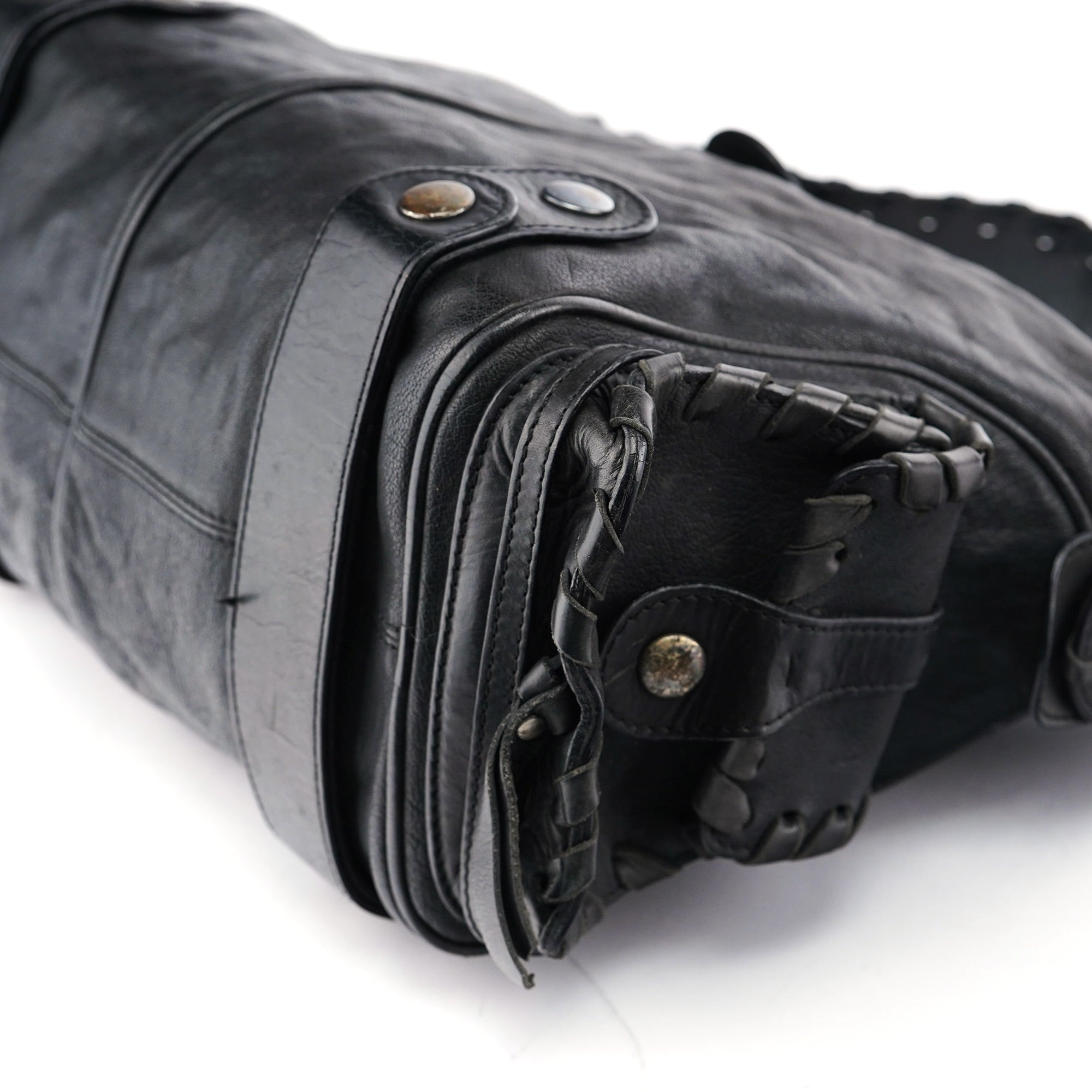 Chloé Sac porté épaule Silverado en cuir noir